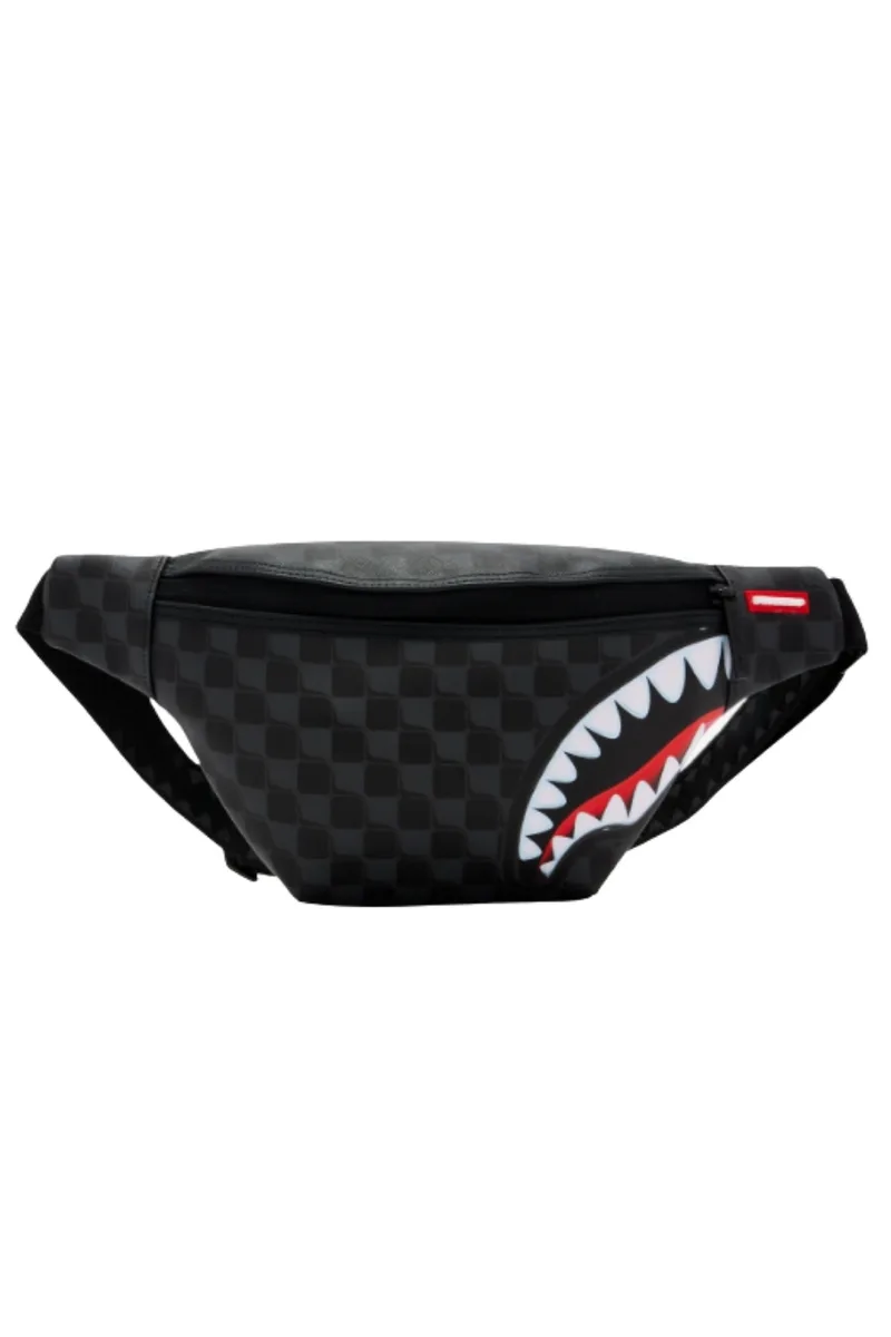 Sprayground Unisex Τσαντάκι Μέσης Savvy Crossbody Shark -Μαύρο-B8950-BLACK