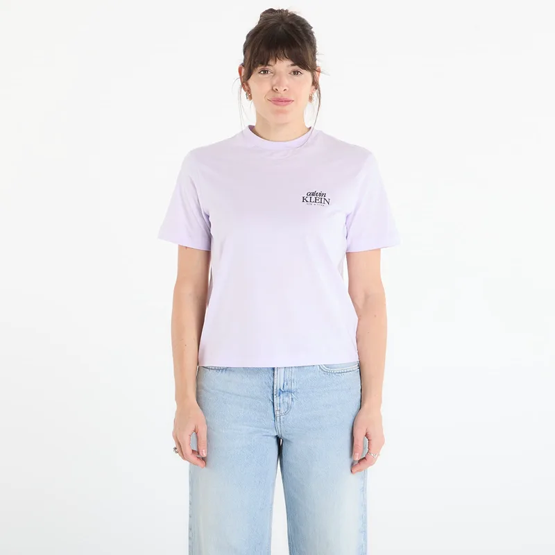 T-shirt Calvin Klein Jeans Ss Boxy Graphic T-Shirt Island Lilac XS