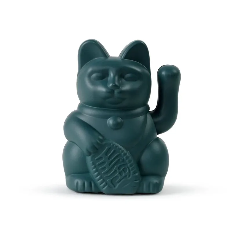 Lucky Cat / Solar / Waving cat / Green