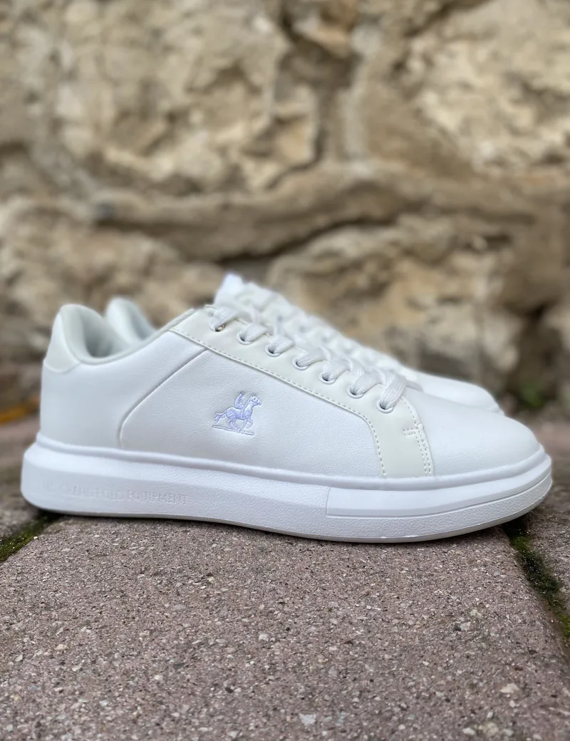 US GRAND POLO ανδρικά λευκά casual sneakers GPM21136