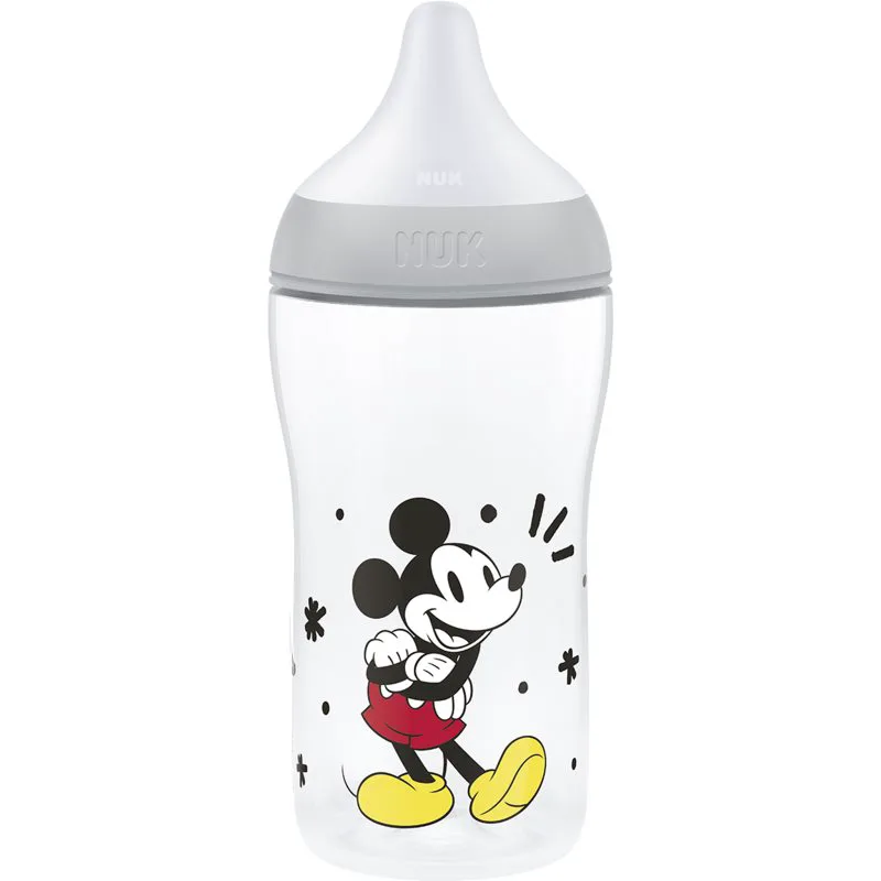 NUK Perfect Match Disney μπουκάλι με έλεγχο της θερμοκρασίας Mickey 3m+ 260 ml