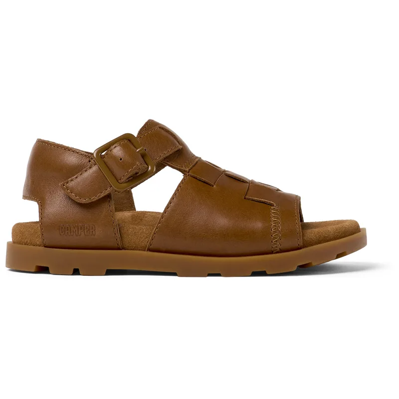 CAMPER Brutus Sandal - Πέδιλα Για Κορίτσια - Καφέ, Μέγεθος 31, Smooth leather