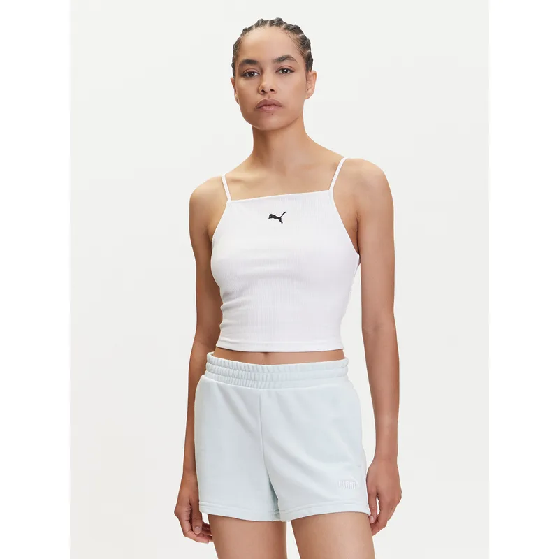 Puma Τοπ Ess 629771 Λευκό Slim Fit