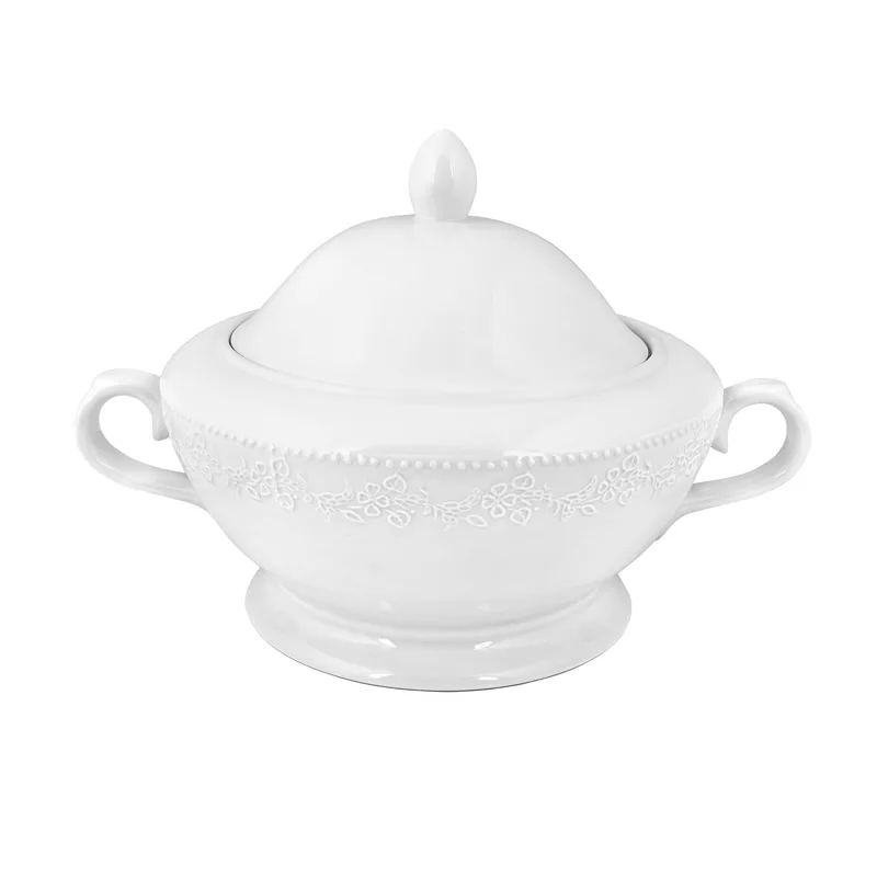 Σουπιέρα Πορσελάνης Λευκή PW35 Kea Oriana Ferelli 3000ml PRPW350010 (Υλικό: Πορσελάνη, Χρώμα: Λευκό) - Oriana Ferelli - PRPW350010