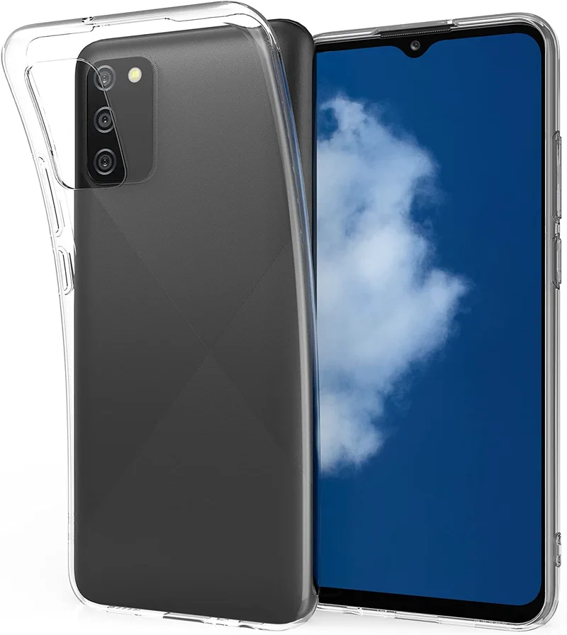 KWmobile Διάφανη Θήκη Σιλικόνης Samsung Galaxy A02s - Transparent (55089.03)