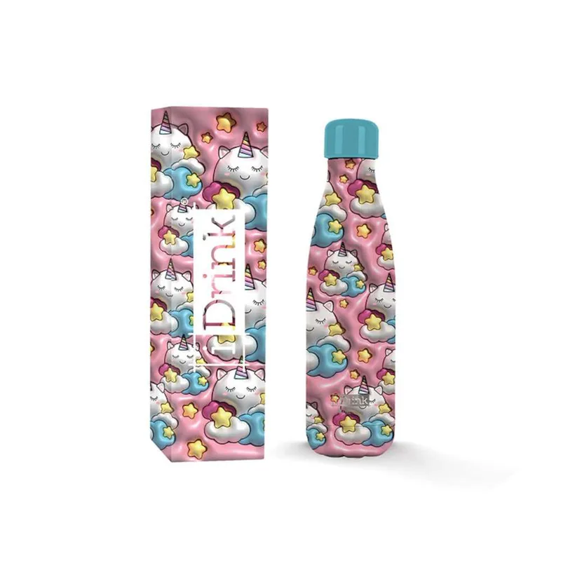 ΠΑΓΟΥΡΙ I DRINK THERM BOTTLE 500ML 3D UNICORN