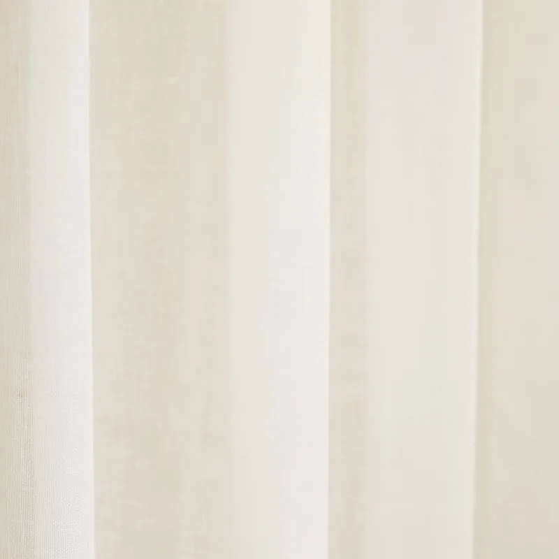 ΚΟΥΡΤΙΝΑ ΜΕ ΤΡΕΣΑ DECOCRAFT LINNEN LOOK ΓΑΖΑ ΜΠΕΖ 140X270CM