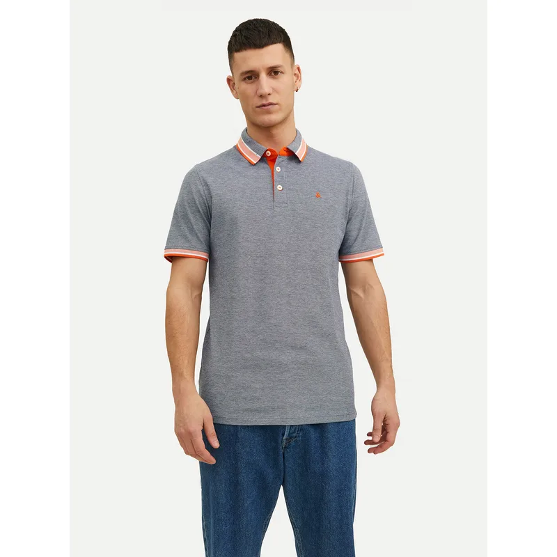 Jack & Jones Polo Paulos 12136668 Γκρι Slim Fit