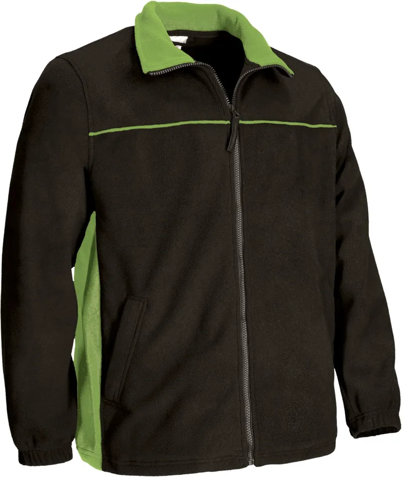 Fleece Jacket THUNDER Valento FPVATHUNV Black-Apple Green
