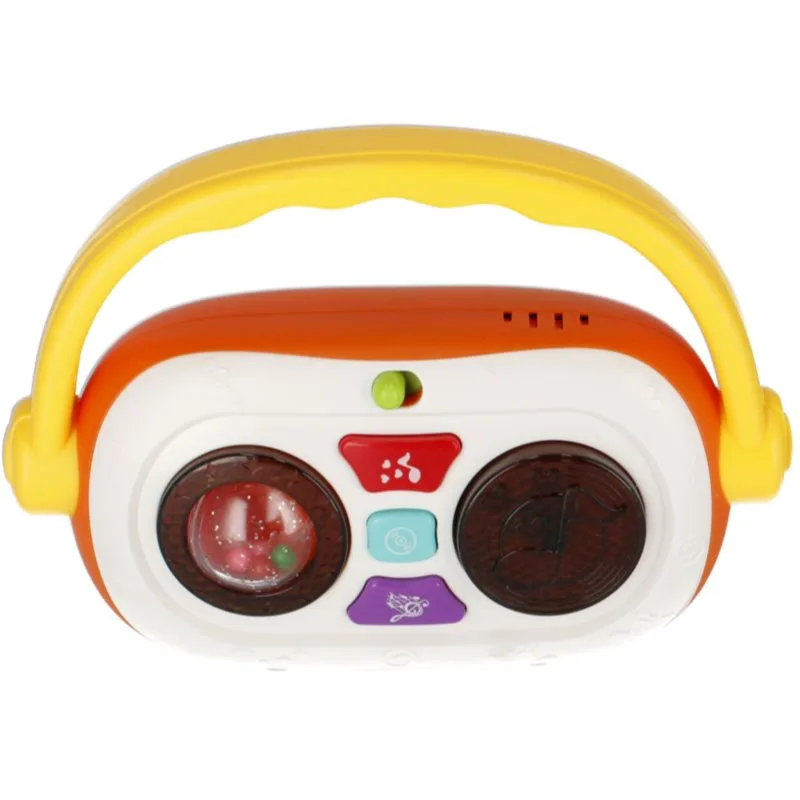 Bam-Bam Music Toy Silicone Bamboo Puzzle παιχνίδι δραστηριοτήτων με μελωδία 18m+ Radio 1 τμχ