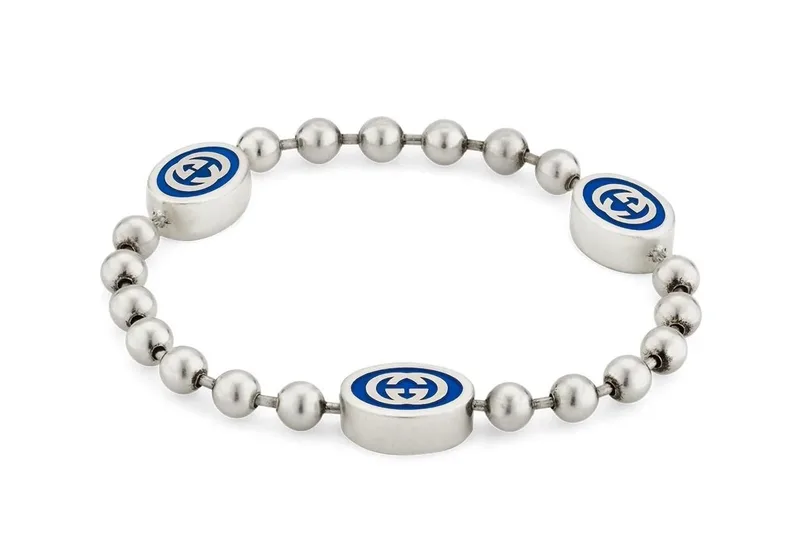 GUCCI "Interlocking G" Βραχιόλι από ασήμι 925 Silver (Μήκος 18.00cm) YBA753442002017