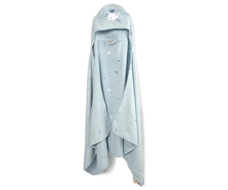 Filibabba - Hooded towel - Christian's Whale Tales