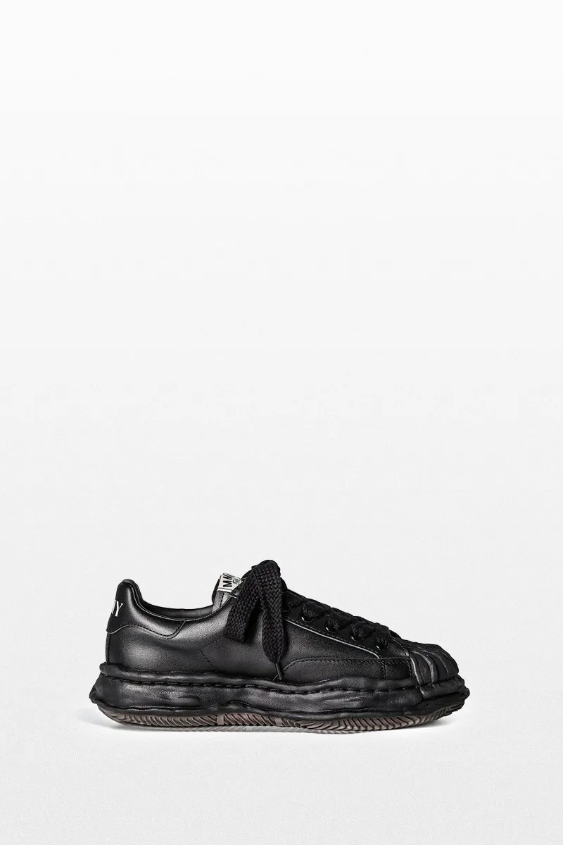 MAISON MIHARA YASUHIRO Ανδρικό Μαύρο Blakey Leather Low Cut Sneakers
