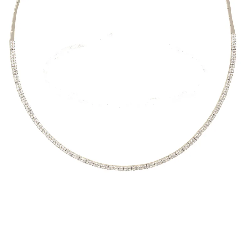 Περιδέραιο Γυναικείο Ασήμι 925 Ριβιέρα με zircon Gatsa KL601