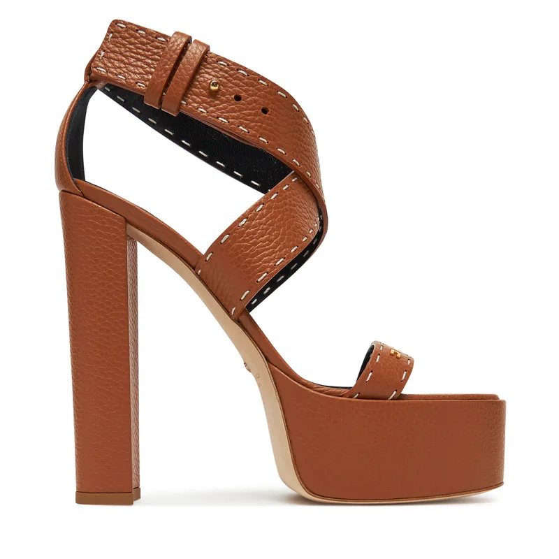 Σανδάλια Elisabetta Franchi SA-08L-52E2-V580 Καφέ