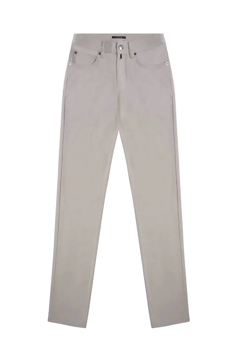 Prince Oliver ανδρικό τζιν παντελόνι πεντάτσεπο Comfort Slim Fit - 10582002 Μπεζ