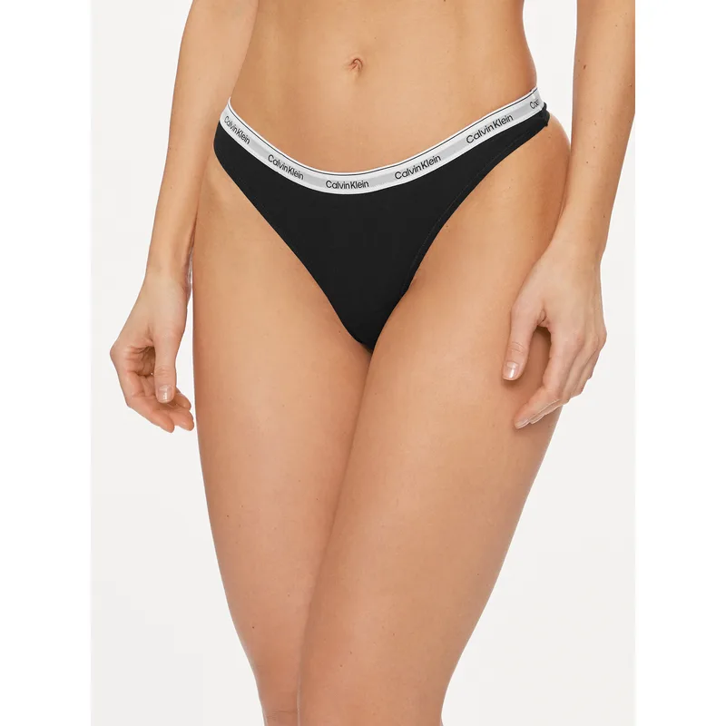 Calvin Klein Underwear Στρίνγκ 000QD5043E Μαύρο
