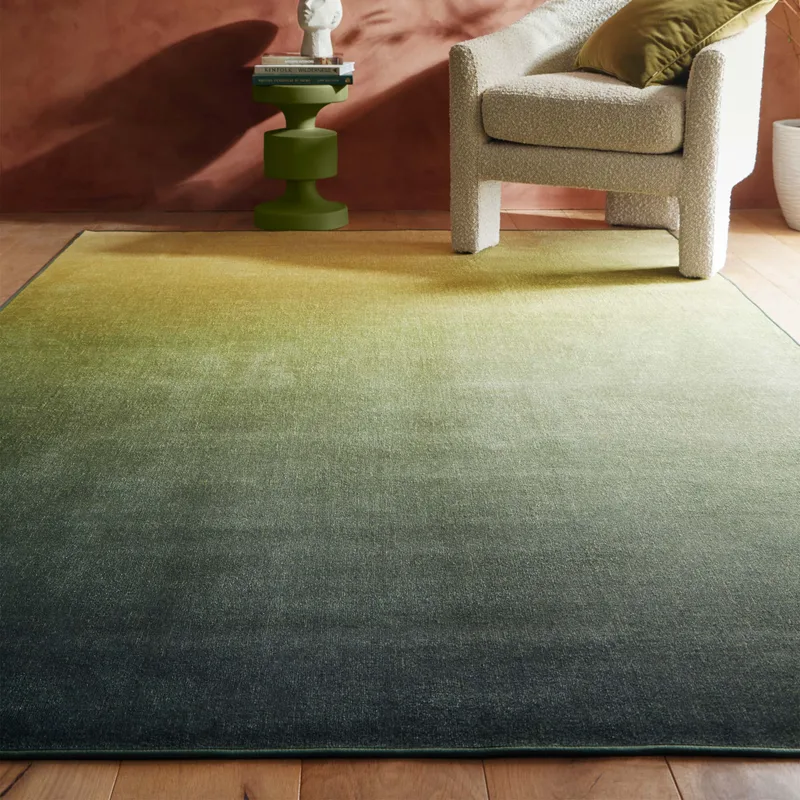 Horizon Ombre Celery Eco-Washable Rug