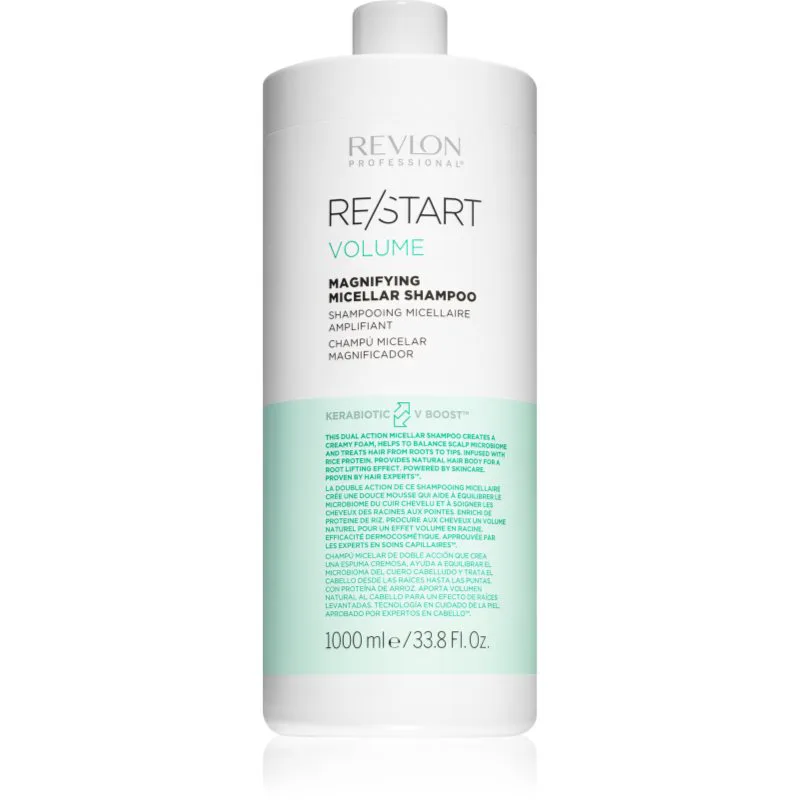 Revlon Professional Re/Start Volume μικυλλιακό σαμπουάν για όγκο για λεπτά και άτονα μαλλιά 1000 ml
