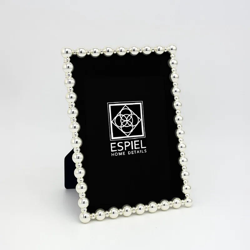 Κορνίζα Μεταλλική Ασημί ESPIEL 20x25εκ. FAM771 (Υλικό: Μεταλλικό, Χρώμα: Ασημί ) - ESPIEL - FAM771