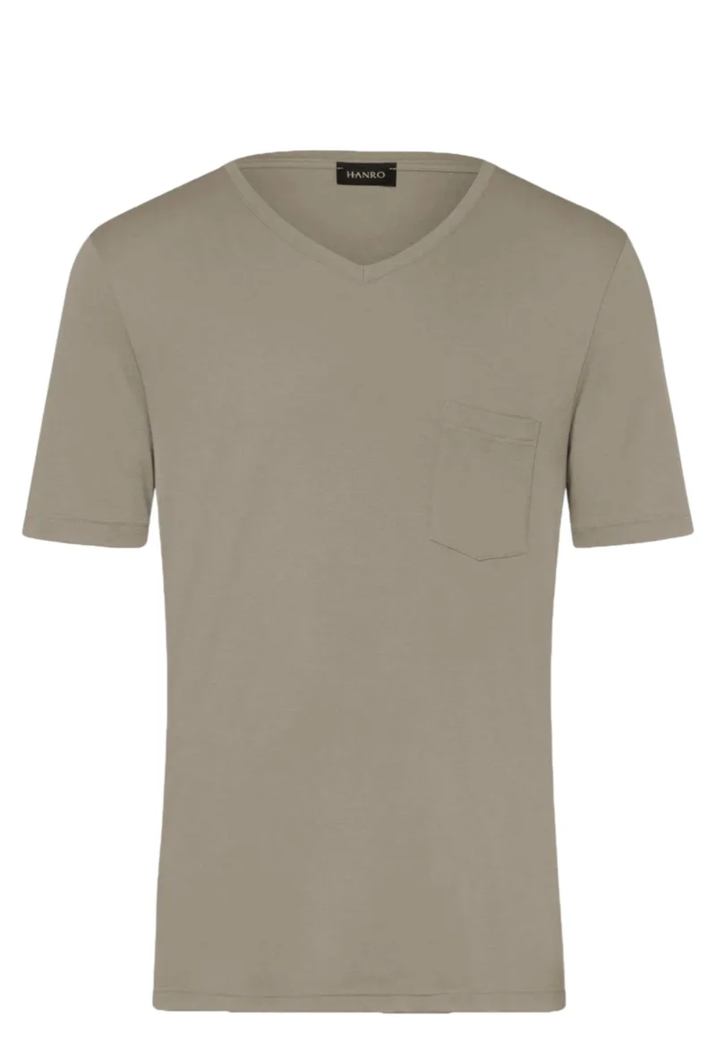 Φανελάκι Hanro Short Sleeve V-Neck Shirt 075449-1718 Ανδρικό