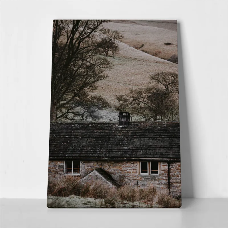 Πίνακας σε Καμβά RUSTIC FARMHOUSE MOUNTAIN LIFE 10