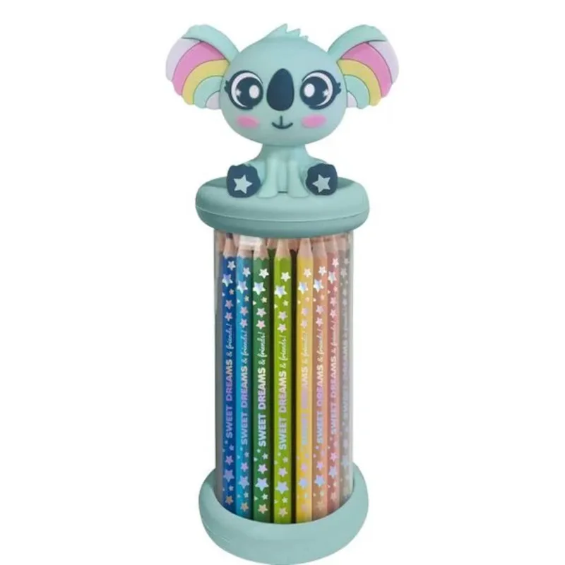 Ξυλομπογιές Sweet Dreams 12 τεμ σε Διάφανη Θήκη Toper Koala KL11631_K