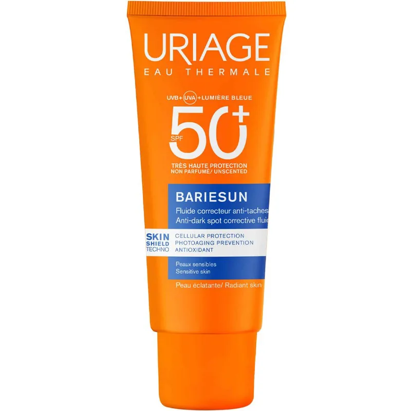 Uriage Bariesun Anti-Dark Spot Spf50+ Corrective Fluid Αντηλιακό Γαλάκτωμα Προσώπου & Λαιμού Πολύ Υψηλής Προστασίας με Δράση Κατά των Καφέ Κηλίδων 40ml