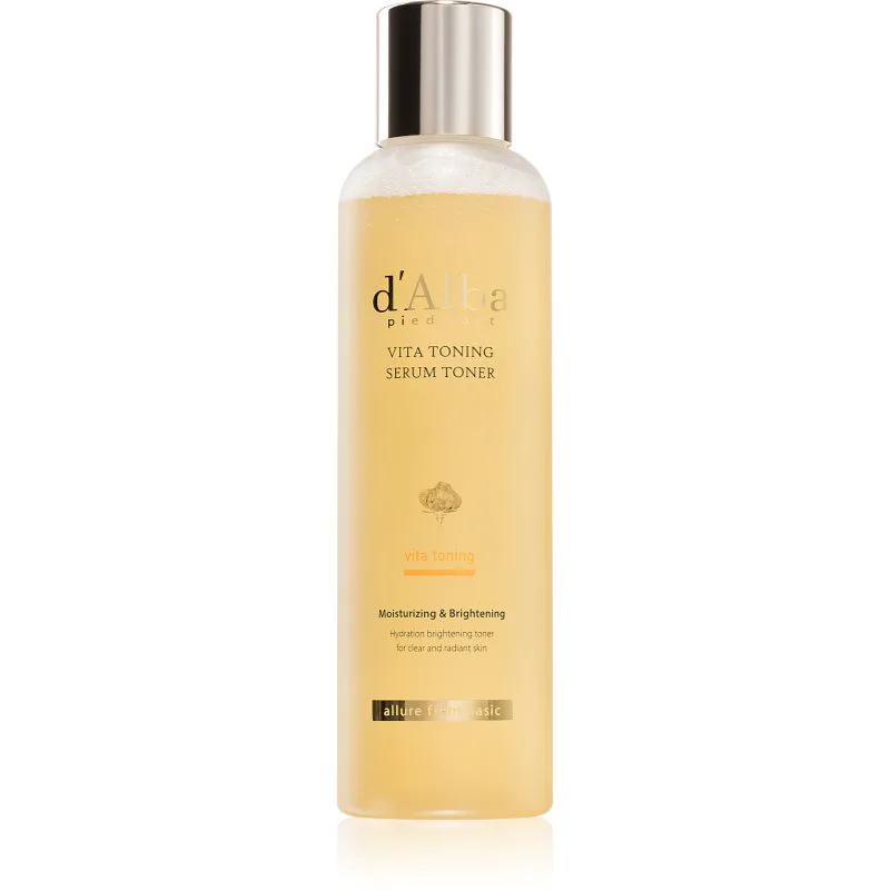 d'Alba Vita Toning Serum Toner ενυδατικό τονωτικό για λαμπρότητα και λείανση επιδερμίδας 180 ml