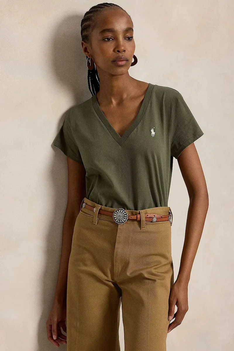 Polo Ralph Lauren μπλουζάκι basic γυναικείο βαμβακερό