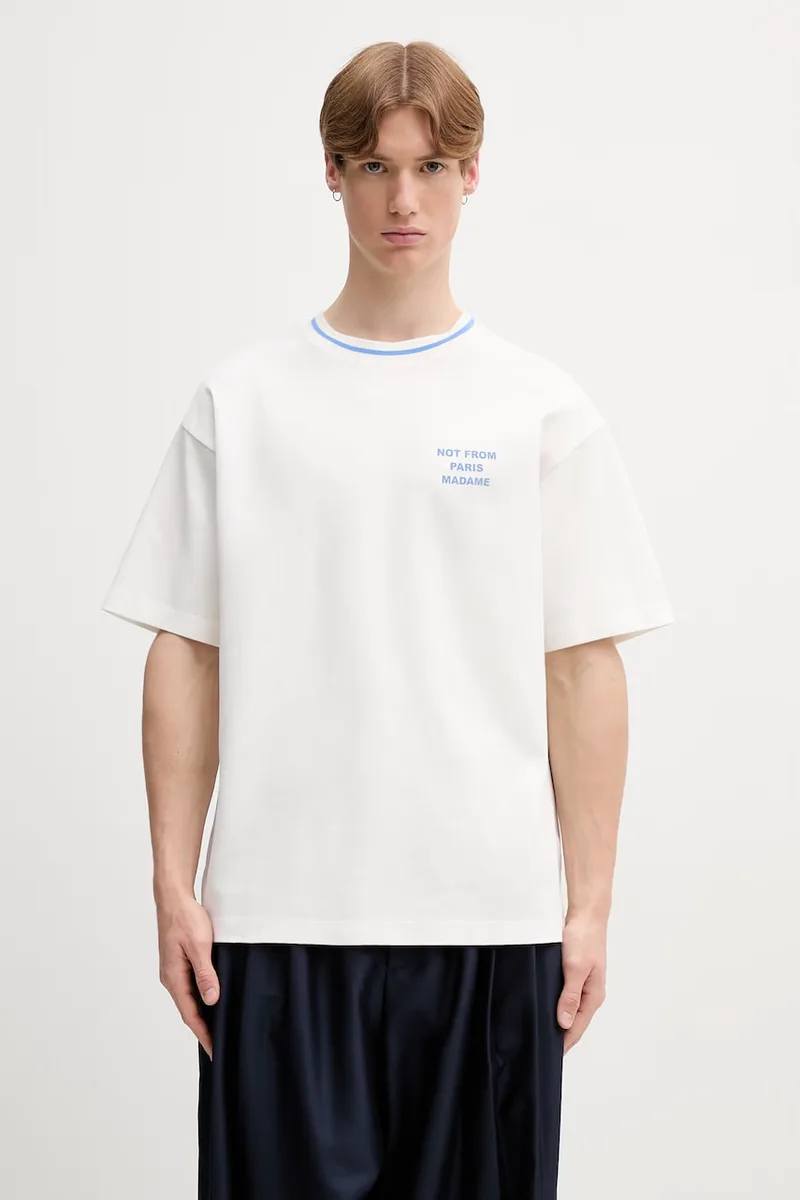 Drôle de Monsieur t-shirt ανδρικό βαμβακερό Sport Slogan