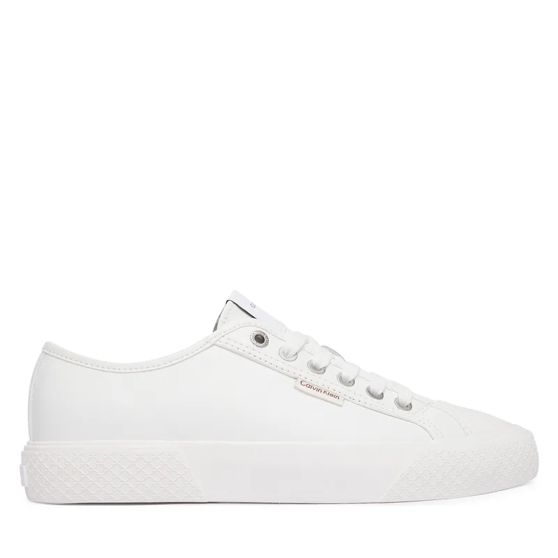 Sneakers Calvin Klein Vulc Lace Up Low Lth HW0HW03077 Λευκό