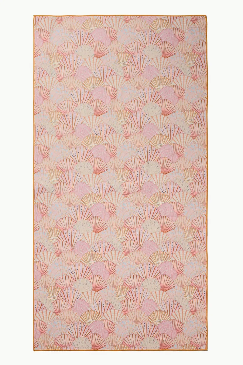 Coincasa γυναικεία πετσέτα θαλάσσης microfiber 100 x 190 cm - 006817056 Κοραλί