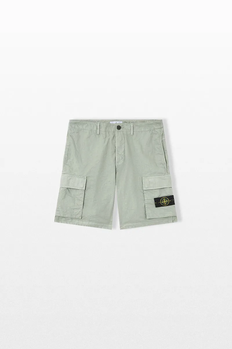 STONE ISLAND Ανδρικό Πράσινο Cargo Bermuda Shorts