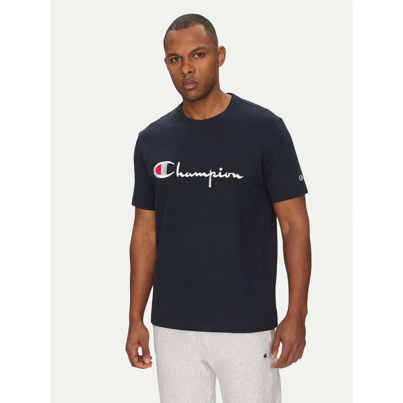 Champion T-Shirt 221621 Σκούρο μπλε Standard Fit
