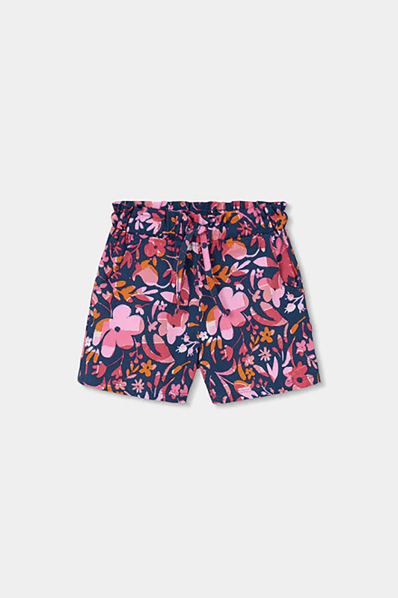 Boboli παιδικό σορτς με floral print - 323064 Πολύχρωμο