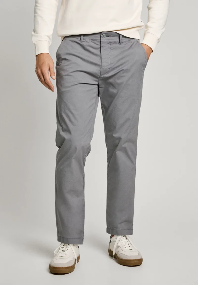 Pepe Jeans Παντελόνι Ανδρικό Slim Chino Poplin PM211873-949 Γκρι