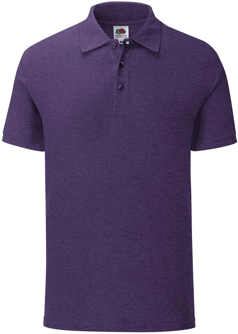 Ανδρική μπλούζα Polo Iconic Fruit of the Loom 63-044-0 Heather Purple
