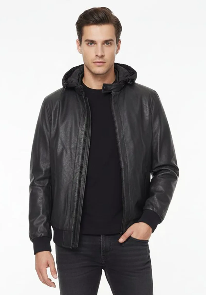 Hamaki-Ho Eco Leather της σειράς Bomber - GBI1583H Μαύρο