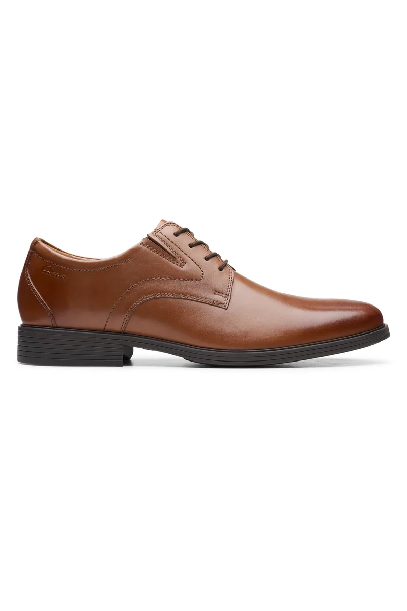 Clarks ανδρικά δερμάτινα παπούτσια "Whiddon Plain" - 26152919 Ταμπά