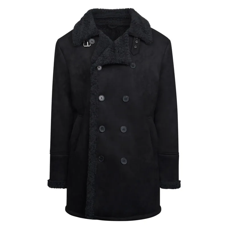 Prince Oliver Peacoat Ημίπαλτο Μαύρο (Modern Fit) New Arrival