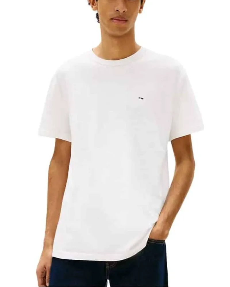 Ανδρικό T-shirt Λευκό Tommy Jeans DM0DM22514-YBL