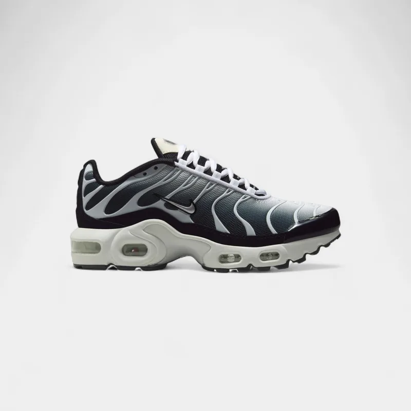 Sneakers Nike Air Max Plus Black White Sail Metallic Cool Grey (GS)
