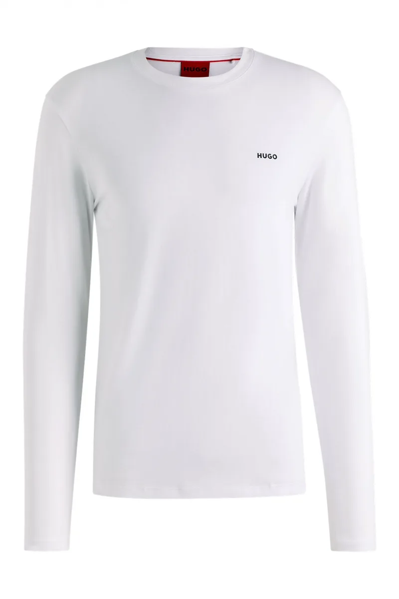 HUGO T-SHIRT DEROLL222 ΛΕΥΚΟ