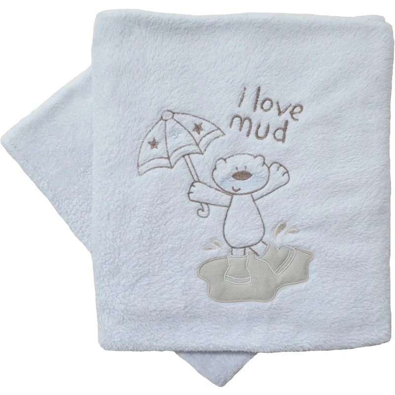 Κουβέρτα Fleece Αγκαλιάς 80x110 Κόσμος Μωρού 6015 Mud Grey 80x110