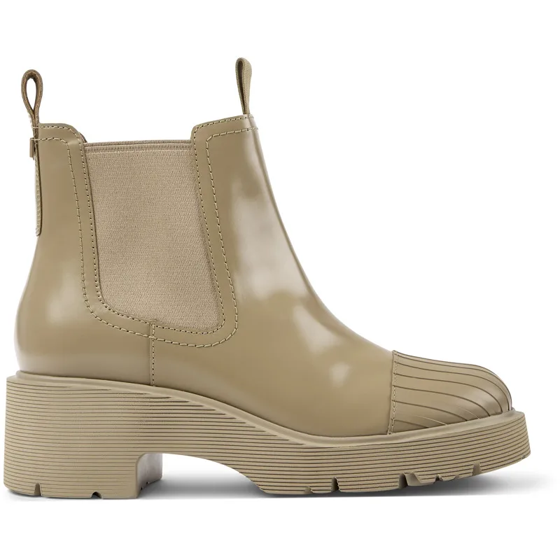 CAMPER Milah - Μποτάκια Για Γυναικεία - Μπεζ, Μέγεθος 37, Smooth leather