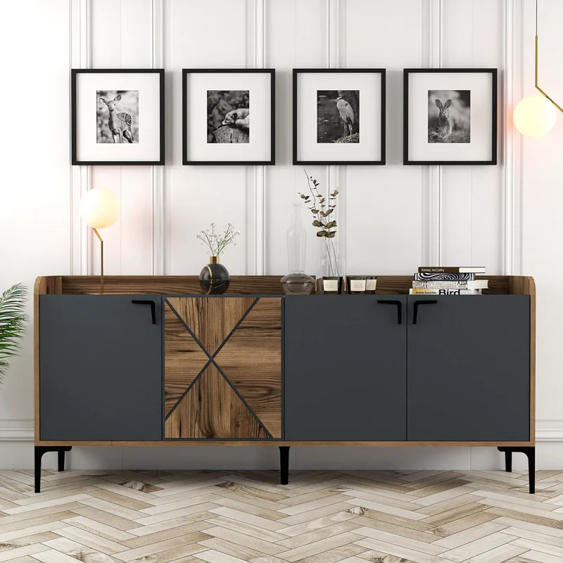 Κονσόλα Venedik - Walnut, Anthracite 845Hct5308 (180x78x35)