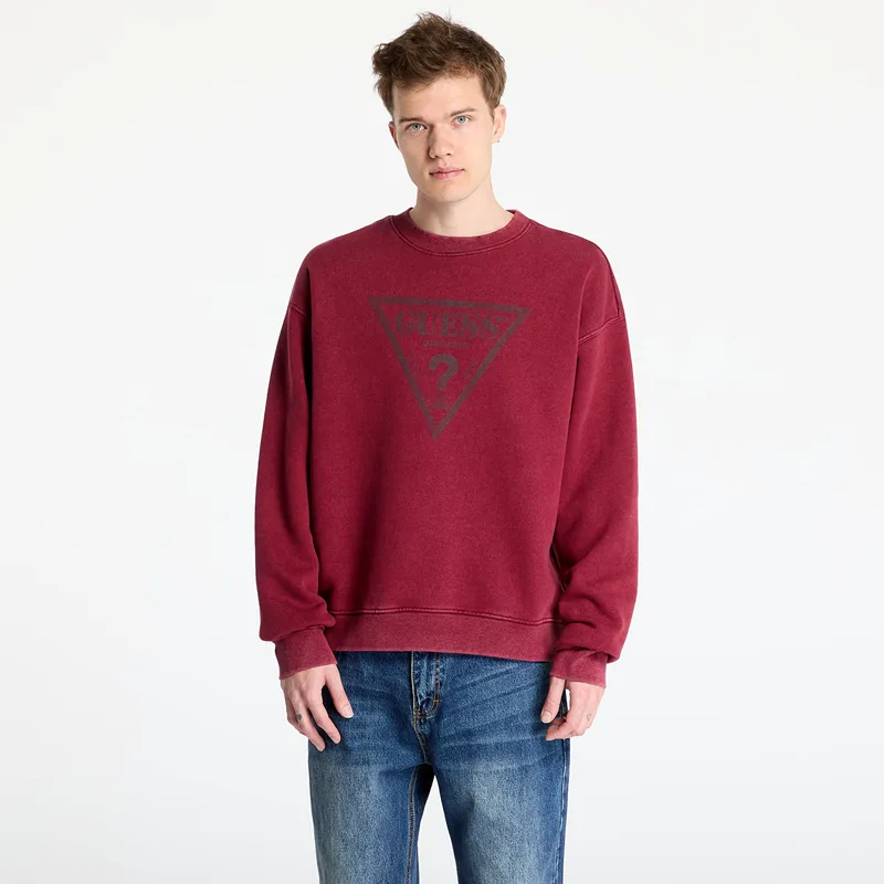 Φούτερ GUESS Originals Go Vintage Triangle Crewneck Vino Multi M