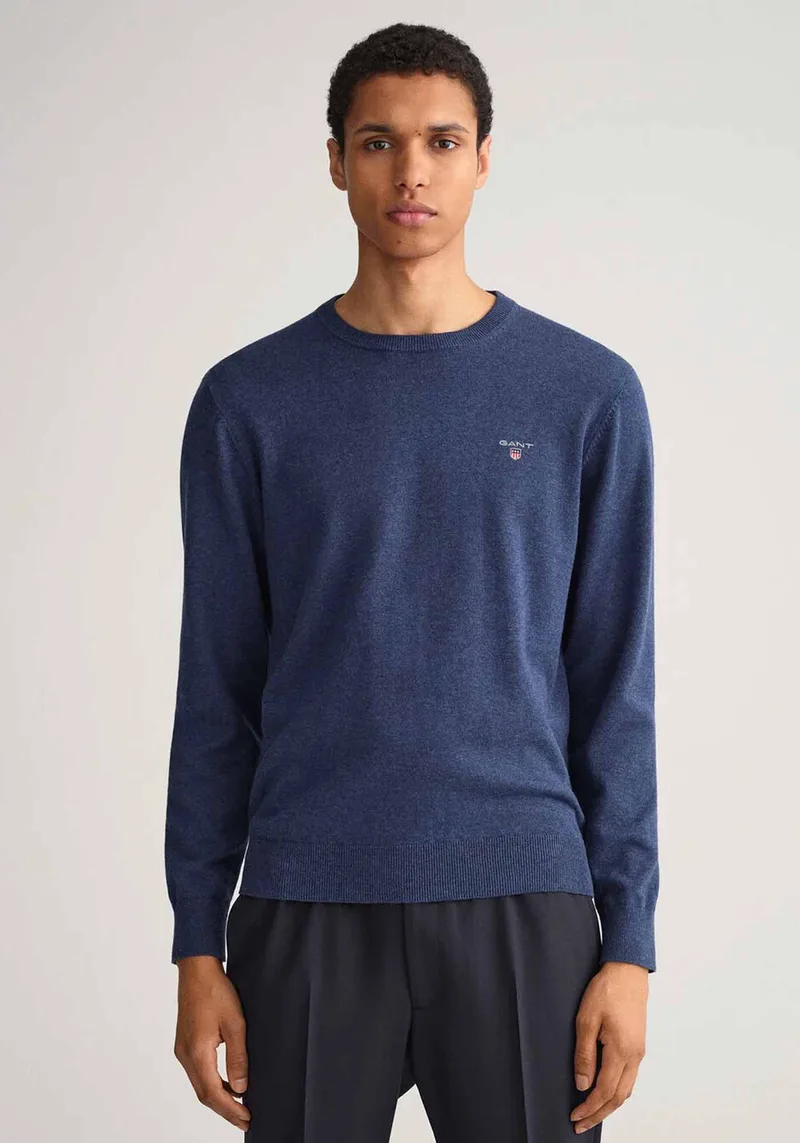 GANT Sweater της σειράς Crew Neck - 8030551 902 Dk Jeansblue Melange