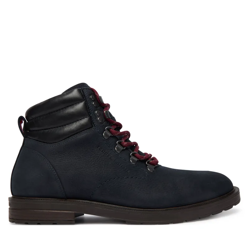 Μποτίνια Tommy Hilfiger Cleated Hilfiger Wrm Hook Boot FM0FM05699 Σκούρο μπλε